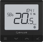 SALUS Termostat Ambiental Smart Salus QUANTUM SQ610B pentru Sistem Incalzire prin Pardoseala Montaj in Doza Negru (SQ610BEE)