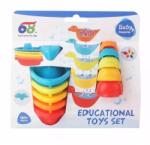 Man Yuk Toys 2 az 1-ben toronyépítő és fürdőjáték készlet, 10 db-os (617-143) - jateknet