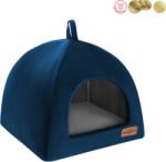 RECOBED Cușcă pentru câini RECOBED Velour albastru închis M 50x50cm