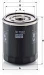 Mann-filter Olajszűrő Mann Filter W 7052 (W7052)