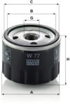 Mann-filter Olajszűrő Mann Filter W 77 (W77)