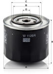 Mann-filter Olajszűrő Mann Filter W 1126 (W1126)