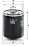 Mann-filter Olajszűrő Mann Filter W 7043 (W7043)