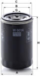 Mann-filter Olajszűrő Mann Filter W 6014 (W6014)