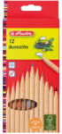 Herlitz Creioane colorate natur hexagonale Herlitz, 12 culori (8660086)