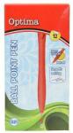Optima 521 Piros Golyóstoll - Nyomógombos