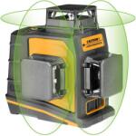 TOLSEN TOOLS TOLSEN AKU keresztvonalas lézer 3x360°, tartozékokkal, USB töltéssel, zöld sugár, (35155)