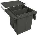 Demos Hulladékgyűjtő GOLLINUCCI sortér 580 EVO, 600mm 2x40l szürke (dem-403181)
