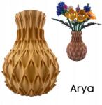 3D Forge Váza Lego Icons Botanical száraz virágok és fű Kávé Latte, Arya (ARYA_LATTE)