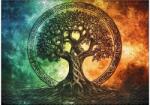 Ulmer 4501 - Tree of Life in Rune Circle - 1000 db-os puzzle (4501)