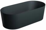Foglia Cada freestanding compozit, negru mat, 180x76 cm, Foglia Terra (640450181103-BL)
