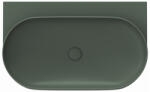 RAVAK Yard 800 kerámia mosdó túlfolyó és csapfurat nélkül, grey green XJX08080000 (XJX08080000)