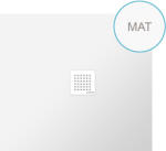 POLYSAN Flexia öntött márvány zuhanytálca 110x100 cm, matt fehér 72922MAT (72922MAT)