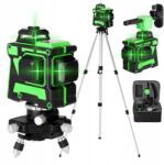 Kkmoon Lézeres Szintező 12 Vonallal, 360°-OS 3D Vertikális Vonal Állvány (0791293460922)