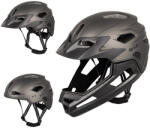 W-Tec Junior downhill bukósisak W-TEC Estreito, állítható méret, szellőzőnyílás, fényvisszaverő elemek, napellenző, kivehető belső párnázás Szín: Mágikus Matt Fekete, Méret: S (52-56)