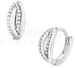  14 karátos fehérarany fülbevaló (átm. 15 mm) (AU12593) AU12593