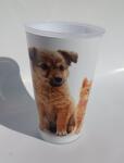 Tvar Gyermek pohár 400ml - Kiskutya és cica