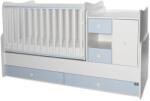 Lorelli MiniMax kombi ágy 72x190 - White / Baby Blue - kreativjatek