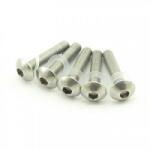  Șuruburi de carenare M5 x 25mm argintiu