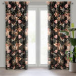  Rubens bársony sötétítő függöny Fekete 140x270 cm