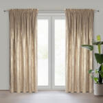  Renia bársony sötétítő függöny Bézs 140x270 cm