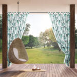  Garden2 vízálló mintás kerti függöny elkötővel Fehér 155x220 cm