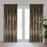  Emila bársony sötétítő függöny Fekete 140x270 cm