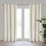  Tiffany Eva Minge függöny Krémszín 135x250 cm