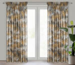  Tina bársony sötétítő függöny Mustársárga 140x270 cm