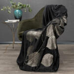  Ginko2 puha takaró Fekete 150x200 cm