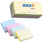 Stick'n Notes Autoadeziv 38x51 mm - 4 Culori Pale Set (3x100 file buc) (AL.SKN.21531)