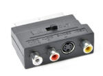 Gembird SCART/RCA/S-VIDEO adapter fekete Gembird (CCV-4415)
