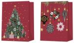  Ajándéktasak 180X230 Mm Karácsonyfa És Díszek Keveréke, Színes