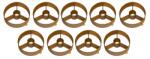 BRITEQ BT-NONABEAM set 9 louvers GOLD (B05514)