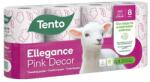 Tento Toalettpapír TENTO Family pink dekor mintás 8 tekercses 3 rétegű (229385) - robbitairodaszer
