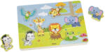 Viga Toys Puzzle cu sunete - animale din jungla (44759) - bekid