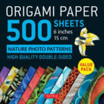 Tuttle Publishing Origami Paper 500 sheets Nature Photo Patterns 6" (15 cm) | Tuttle Publishing