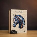  Hajnali ló fa puzzle L Prémium fa doboz