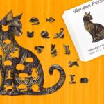  Fenséges cica fa puzzle L Papír doboz