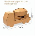 Hoye Craft Színezhető karton játék - Karton tartálykocsi