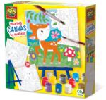 SES Creative Számozott festés vásznon - Erdő állatai 3x