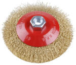 FESTA Döntött körkefe M14 125 x 10 mm sárgaréz bevonat (21901F) - szucsivill