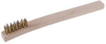  Drótkefe réz 3 soros fa nyéllel (22078F) - szucsivill