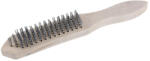  Drótkefe 5 soros 300 mm fa nyéllel (22034F) - szucsivill
