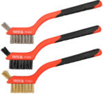  YATO Drótkefe készlet 3 részes 180 mm műanyag nyéllel (YT-6351) - szucsivill