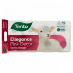 Tento Ellegance Pink Decor toalettpapír 3 rétegű 16 tekercs - foodplaza
