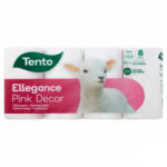 Tento Ellegance Pink Decor toalettpapír 3 rétegű 8 tekercs - foodplaza