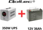 Qoltec Szünetmentes tápegység UPS keringető szivattyúkhoz 350W + 36Ah akkumulátor csomag (50719-53084)