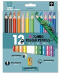 Ars Una Háromszögletű Jumbo színes ceruza 12 db + hegyező (5993120022654)