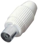 USE Home FS 19 koax aljzat, fém + műanyag, erősített, csavarozható, egyenes kivitel 1 db-os kiszerelés! (FS 19)